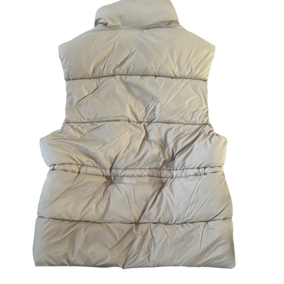 Love Tree Tan WOMENS Quilted Vest with High Collar - Picture 6 of 6